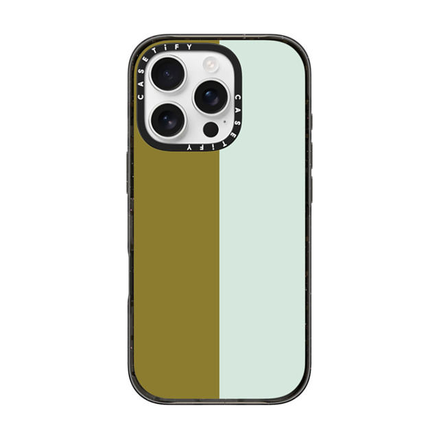 The House That Lars Built x CASETiFY iPhone 16 Pro ケース Geometric,Abstract ブラック インパクトケース Green/Mint Colorblock Back to School The House That Lars Built x CASETiFY iPhone 16 Pro ケース Geometric,Abstract ブラック インパクトケース Green/Mint Colorblock Back to School