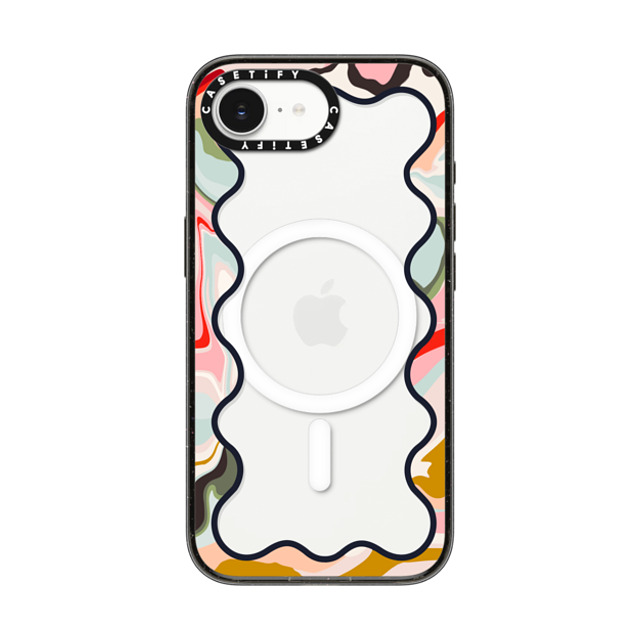 The House That Lars Built x CASETiFY iPhone 16e Case Black Impact Case MagSafe Compatible Wavy Rainbow Marble Border Back to School The House That Lars Built x CASETiFY iPhone 16e Case Black Impact Case MagSafe Compatible Wavy Rainbow Marble Border Back to School