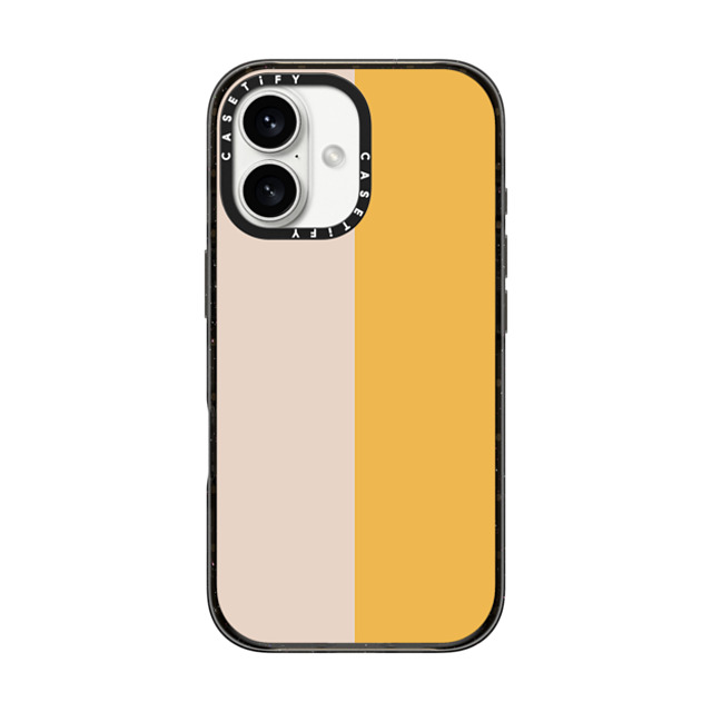 The House That Lars Built x CASETiFY iPhone 16 ケース Pattern,Geometric ブラック インパクトケース MagSafe対応 Peach and Yellow Colorblock Father's Day The House That Lars Built x CASETiFY iPhone 16 ケース Pattern,Geometric ブラック インパクトケース MagSafe対応 Peach and Yellow Colorblock Father's Day