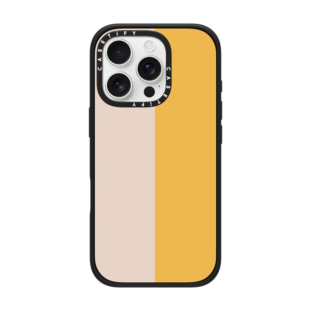 The House That Lars Built x CASETiFY iPhone 16 Pro ケース Pattern,Geometric マットブラック インパクトケース MagSafe対応 Peach and Yellow Colorblock Father's Day The House That Lars Built x CASETiFY iPhone 16 Pro ケース Pattern,Geometric マットブラック インパクトケース MagSafe対応 Peach and Yellow Colorblock Father's Day