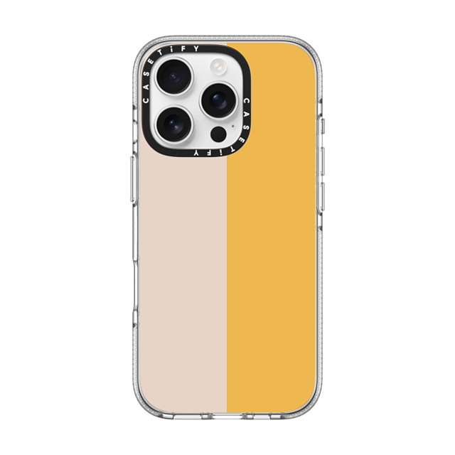The House That Lars Built x CASETiFY iPhone 16 Pro Case Pattern,Geometric クリア クリア ケース MagSafe対応 Peach and Yellow Colorblock Back to School The House That Lars Built x CASETiFY iPhone 16 Pro Case Pattern,Geometric クリア クリア ケース MagSafe対応 Peach and Yellow Colorblock Back to School