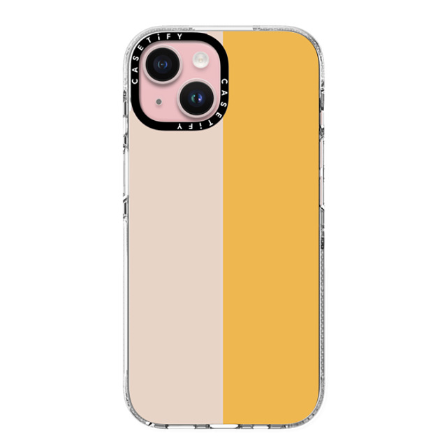 The House That Lars Built x CASETiFY iPhone 15 Case Pattern,Geometric クリア クリア ケース MagSafe対応 Peach and Yellow Colorblock Back to School The House That Lars Built x CASETiFY iPhone 15 Case Pattern,Geometric クリア クリア ケース MagSafe対応 Peach and Yellow Colorblock Back to School