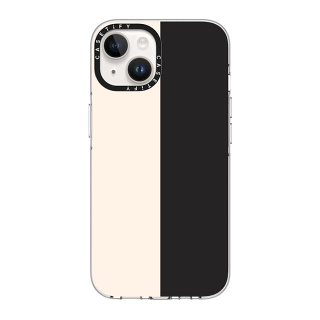 The House That Lars Built x CASETiFY iPhone 14 Case Clear Clear Case MagSafe Compatible White/Black Colorblock The House That Lars Built x CASETiFY iPhone 14 Case Clear Clear Case MagSafe Compatible White/Black Colorblock
