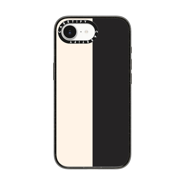 The House That Lars Built x CASETiFY iPhone 16e ケース Geometric,Abstract ブラック インパクトケース MagSafe対応 White/Black Colorblock Back to School The House That Lars Built x CASETiFY iPhone 16e ケース Geometric,Abstract ブラック インパクトケース MagSafe対応 White/Black Colorblock Back to School
