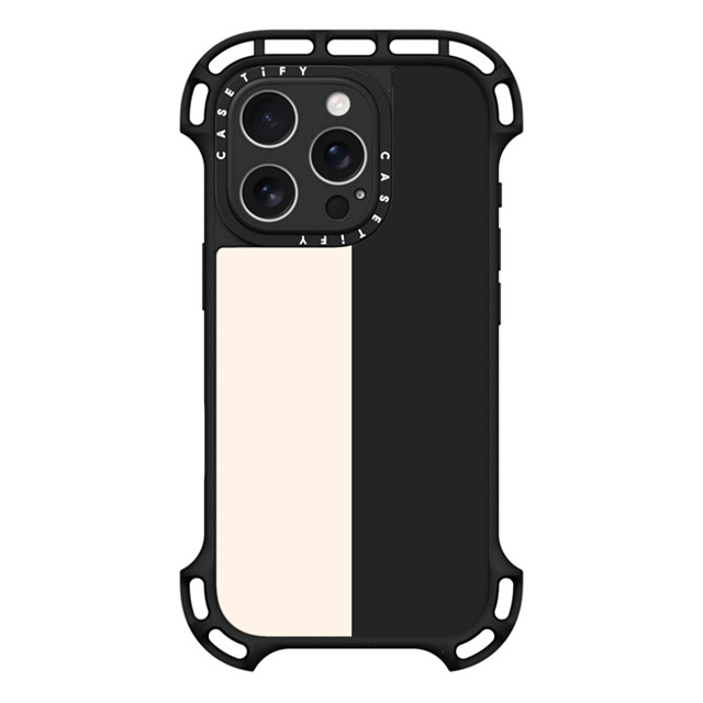 The House That Lars Built x CASETiFY iPhone 16 Pro Case Black ウルトラ バウンスケース MagSafe対応 White/Black Colorblock The House That Lars Built x CASETiFY iPhone 16 Pro Case Black ウルトラ バウンスケース MagSafe対応 White/Black Colorblock