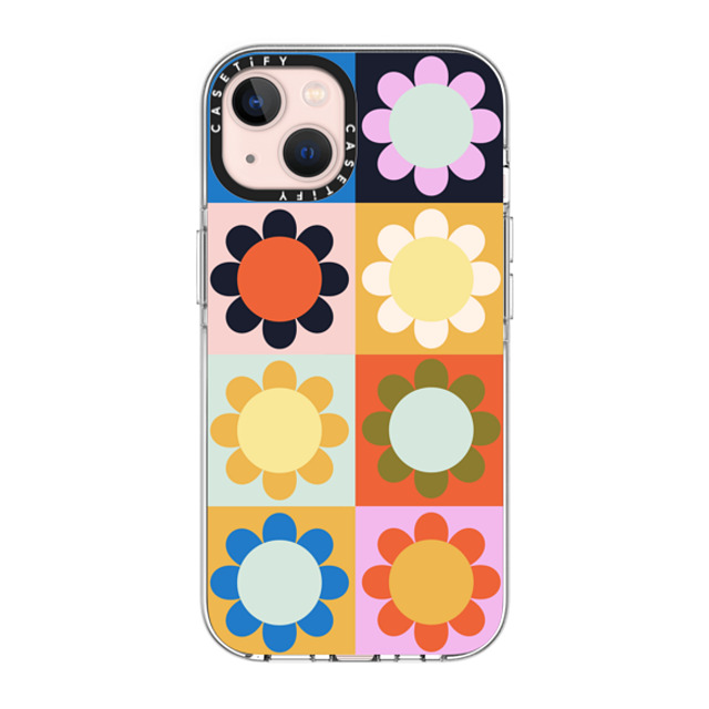 The House That Lars Built x CASETiFY iPhone 13 ケース クリア クリア ケース MagSafe対応 Retro Florals