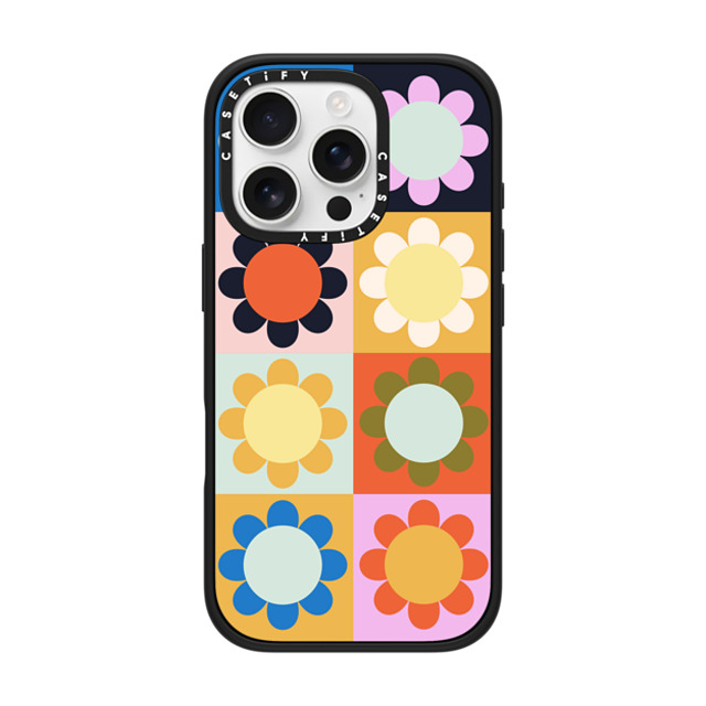 The House That Lars Built x CASETiFY iPhone 16 Pro ケース マットブラック インパクトケース MagSafe対応 Retro Florals