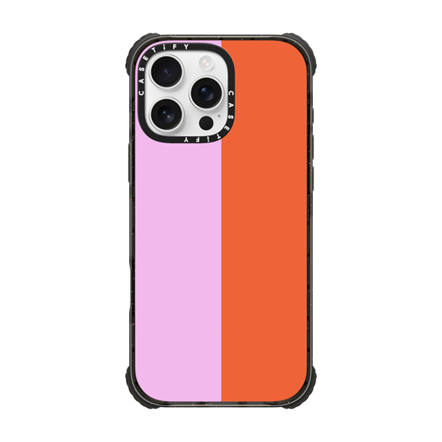 The House That Lars Built x CASETiFY iPhone 16 Pro Max Case Black ウルトラ インパクトケース MagSafe 対応 Pink/Red Colorblock The House That Lars Built x CASETiFY iPhone 16 Pro Max Case Black ウルトラ インパクトケース MagSafe 対応 Pink/Red Colorblock