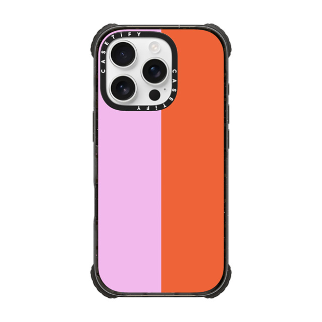The House That Lars Built x CASETiFY iPhone 16 Pro Case Black ウルトラ インパクトケース MagSafe 対応 Pink/Red Colorblock The House That Lars Built x CASETiFY iPhone 16 Pro Case Black ウルトラ インパクトケース MagSafe 対応 Pink/Red Colorblock