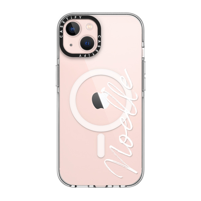 CASETiFY iPhone 13 ケース クリア クリア ケース MagSafe対応 Customization - (Noelle)