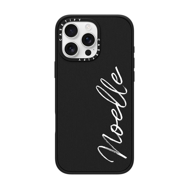 CASETiFY iPhone 16 Pro Max ケース マットブラック インパクトケース MagSafe対応 Customization - (Noelle)