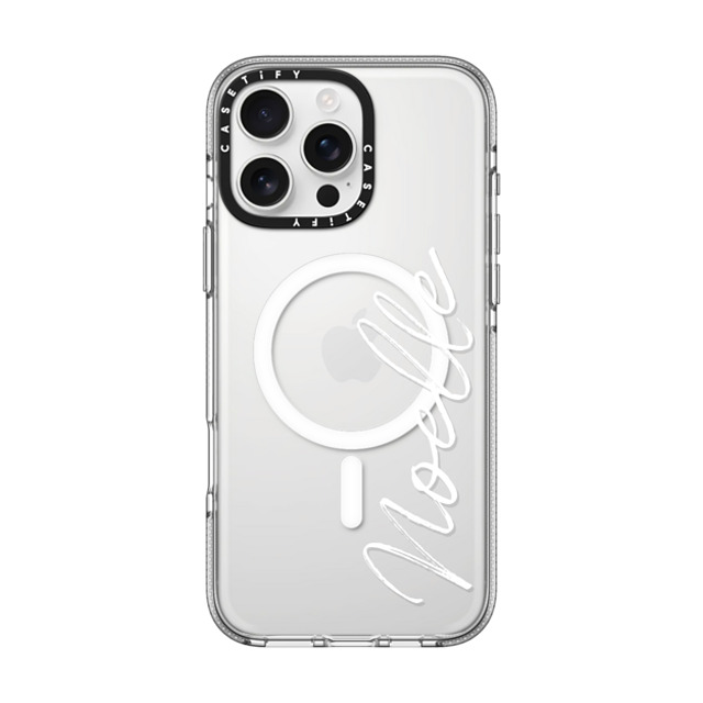 CASETiFY iPhone 16 Pro Max ケース クリア クリア ケース MagSafe対応 Customization - (Noelle)