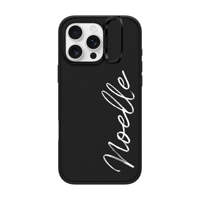 CASETiFY iPhone 16 Pro Max ケース マットブラック インパクトリングスタンドケース MagSafe対応 Customization - (Noelle)