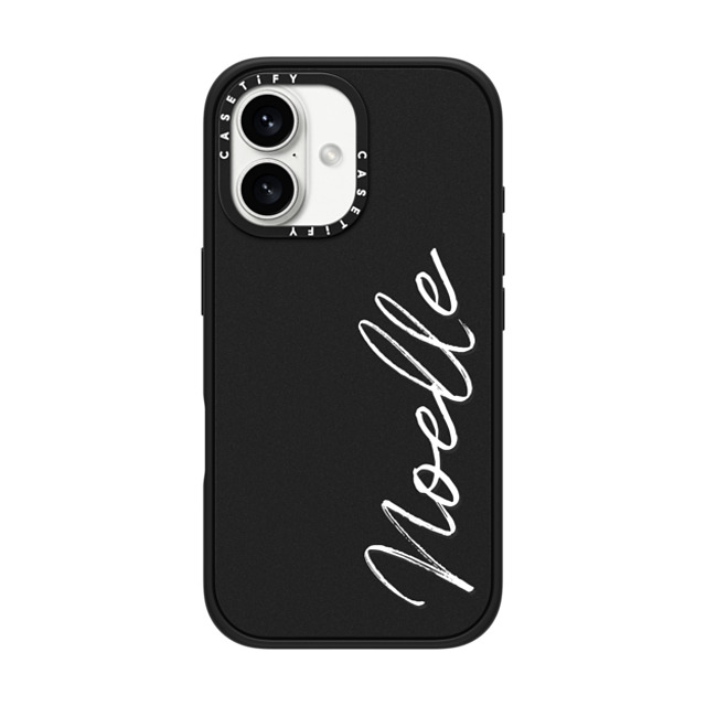 CASETiFY iPhone 16 ケース マットブラック インパクトケース MagSafe対応 Customization - (Noelle)