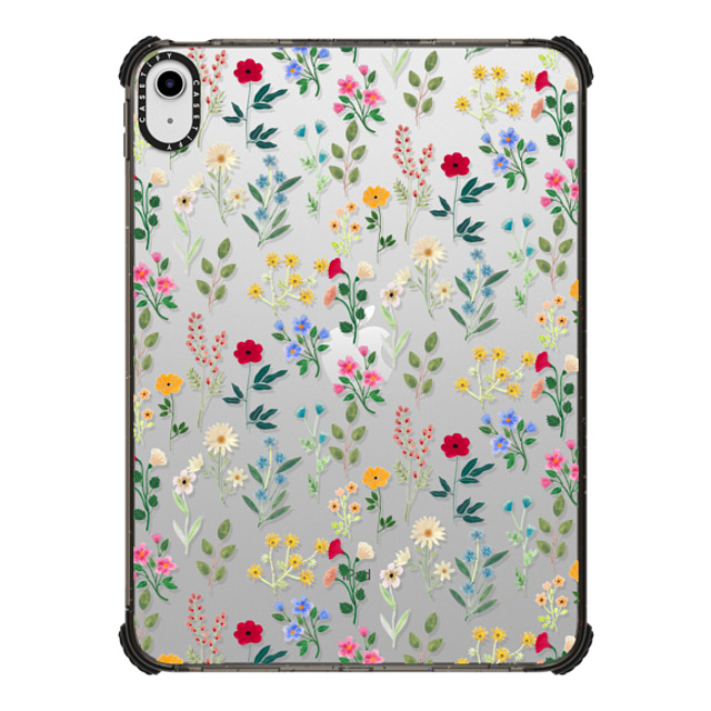 Artiisan x CASETiFY iPad 10.9 (第10世代) ブラック iPad インパクト ケース Spring Botanicals 2