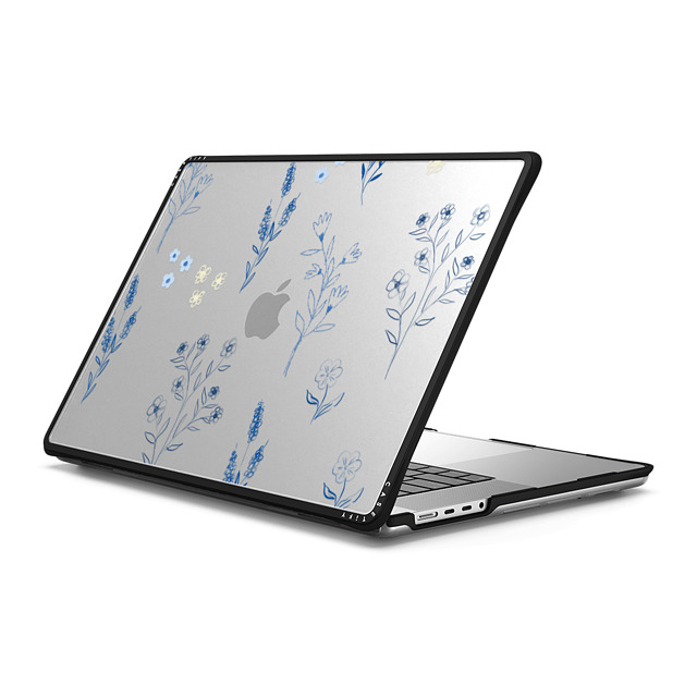Artiisan x CASETiFY MacBook Pro 16-inch (M1 - M4) Floral Black インパクト ケース Small Blue Flowers Father's Day Artiisan x CASETiFY MacBook Pro 16-inch (M1 - M4) Floral Black インパクト ケース Small Blue Flowers Father's Day