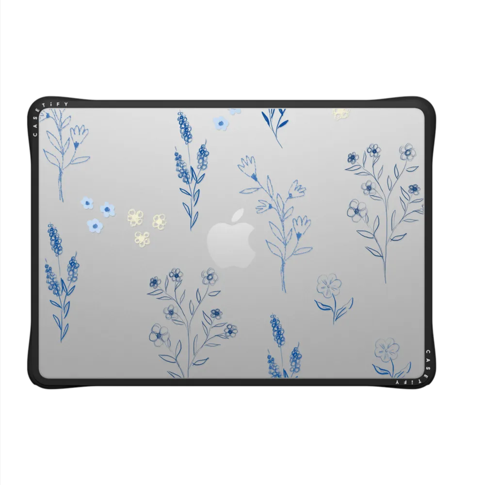 Impact MacBook Air 13" (2022 / 2024) Case - Small Blue Flowers