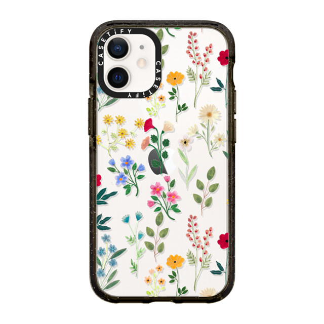 Artiisan x CASETiFY iPhone 12 mini ケース ブラック インパクトケース Spring Botanicals 2