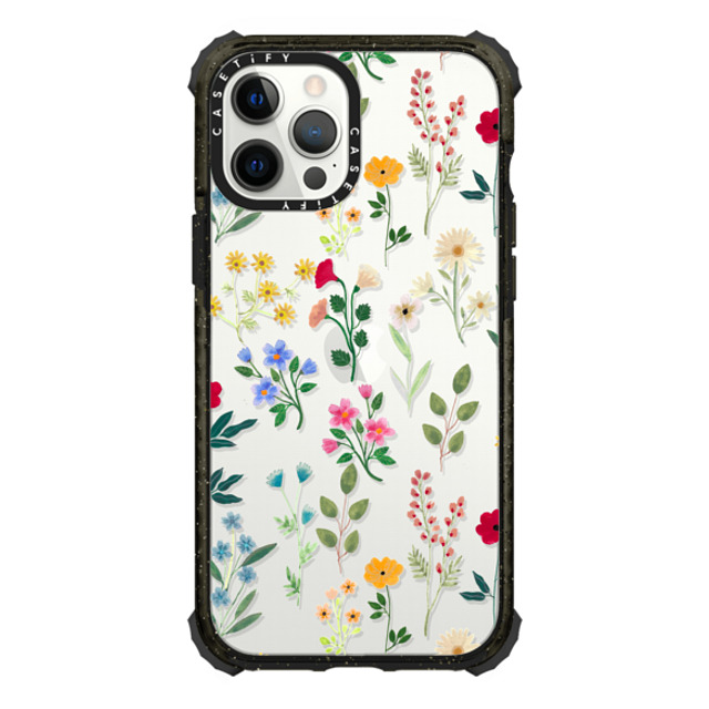 Artiisan x CASETiFY iPhone 12 Pro Max ケース ブラック ウルトラインパクトケース Spring Botanicals 2