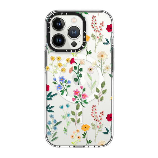 Artiisan x CASETiFY iPhone 13 Pro ケース クリア クリア ケース MagSafe対応 Spring Botanicals 2