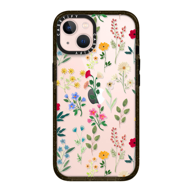 Artiisan x CASETiFY iPhone 13 ケース ブラック インパクトケース Spring Botanicals 2