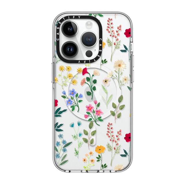 Artiisan x CASETiFY iPhone 14 Pro ケース クリア クリア ケース MagSafe対応 Spring Botanicals 2