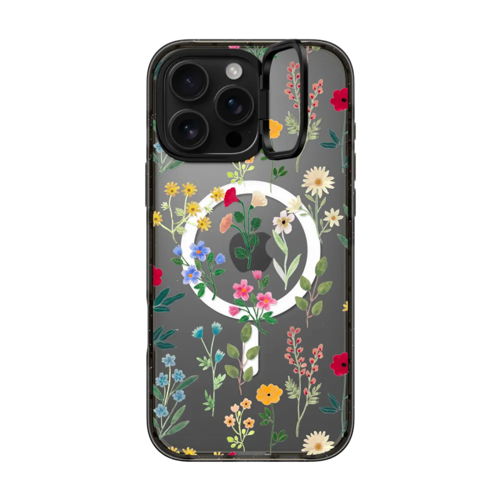 Impact Ring Stand iPhone 16 Pro Max Case MagSafe Compatible - Spring Botanicals 2