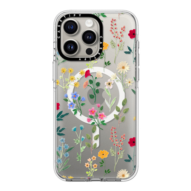 Artiisan x CASETiFY iPhone 15 Pro Max ケース クリア クリア ケース MagSafe対応 Spring Botanicals 2