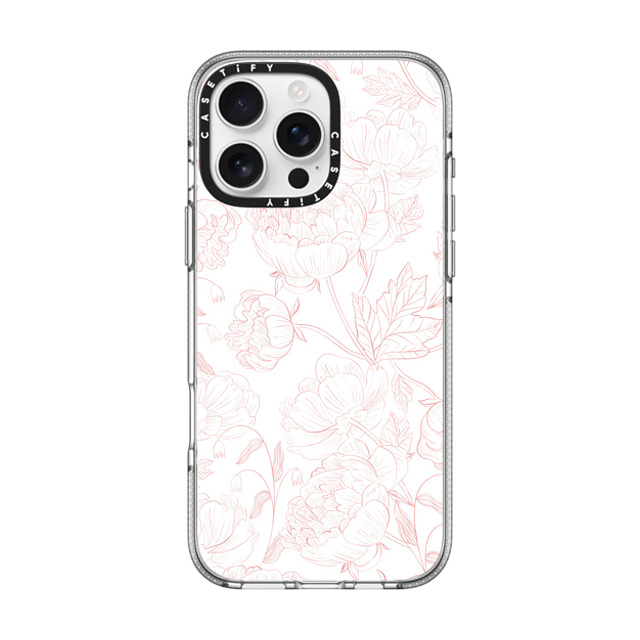 Artiisan x CASETiFY iPhone 16 Pro Max ケース クリア クリア ケース MagSafe対応 Peonies Back to School Artiisan x CASETiFY iPhone 16 Pro Max ケース クリア クリア ケース MagSafe対応 Peonies Back to School