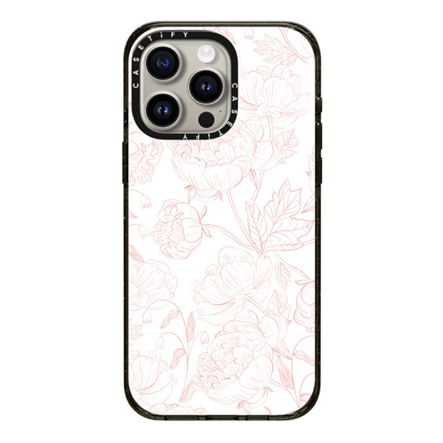 Artiisan x CASETiFY iPhone 15 Pro Max ケース ブラック インパクトケース MagSafe対応 Peonies Back to School Artiisan x CASETiFY iPhone 15 Pro Max ケース ブラック インパクトケース MagSafe対応 Peonies Back to School