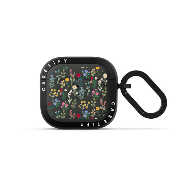 Artiisan x CASETiFY AirPods 4 チャコール バウンス ケース Spring Botanicals