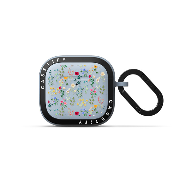 Artiisan x CASETiFY AirPods 4 スカイブルー バウンス ケース Spring Botanicals