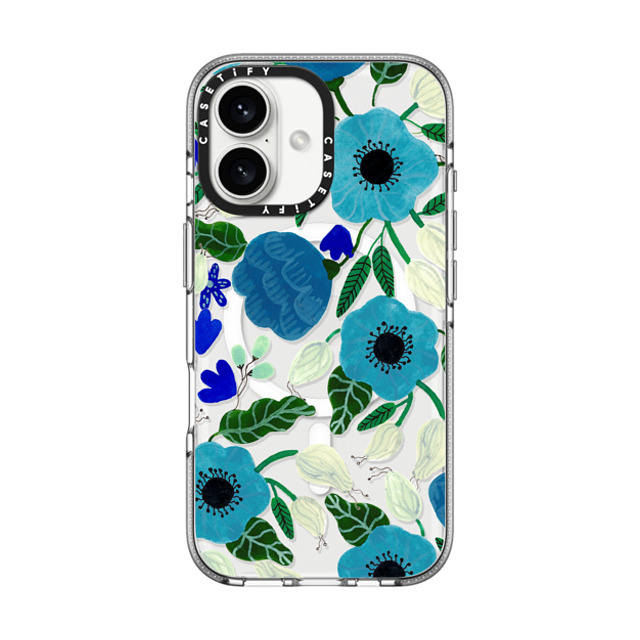 Artiisan x CASETiFY iPhone 16 ケース Floral クリア クリア ケース MagSafe対応 Blue Florals Father's Day Artiisan x CASETiFY iPhone 16 ケース Floral クリア クリア ケース MagSafe対応 Blue Florals Father's Day