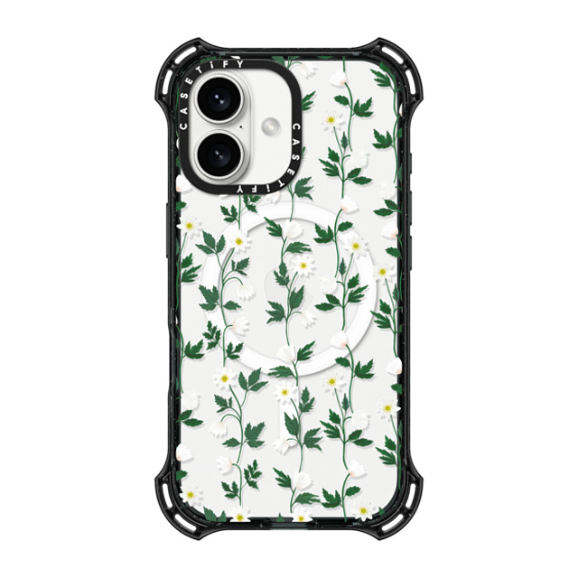 Artiisan x CASETiFY iPhone 16 Case Black バウンスケース Tiny Anemones Artiisan x CASETiFY iPhone 16 Case Black バウンスケース Tiny Anemones