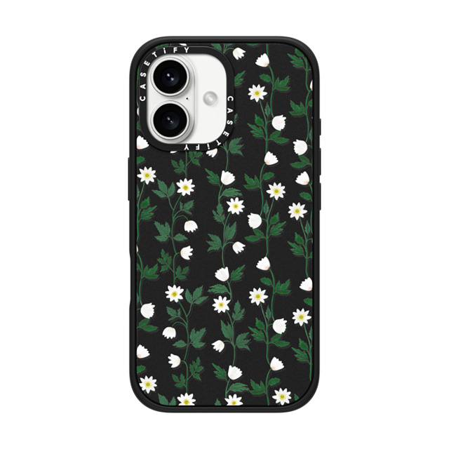 Artiisan x CASETiFY iPhone 16 ケース Floral マットブラック インパクトケース MagSafe対応 Tiny Anemones Father's Day Artiisan x CASETiFY iPhone 16 ケース Floral マットブラック インパクトケース MagSafe対応 Tiny Anemones Father's Day