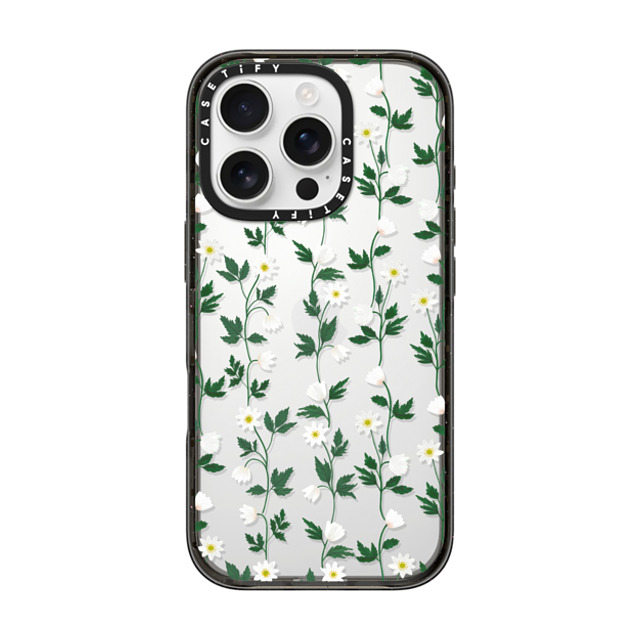 Artiisan x CASETiFY iPhone 16 Pro ケース Floral ブラック インパクトケース Tiny Anemones Father's Day Artiisan x CASETiFY iPhone 16 Pro ケース Floral ブラック インパクトケース Tiny Anemones Father's Day