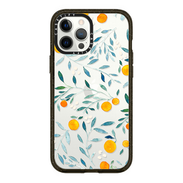Artiisan x CASETiFY iPhone 12 Pro Max ケース Floral,Fruit ブラック インパクトケース Orange Mania Mother's Day Artiisan x CASETiFY iPhone 12 Pro Max ケース Floral,Fruit ブラック インパクトケース Orange Mania Mother's Day