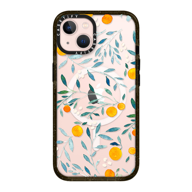 Artiisan x CASETiFY iPhone 13 ケース ブラック インパクトケース MagSafe対応 Orange Mania