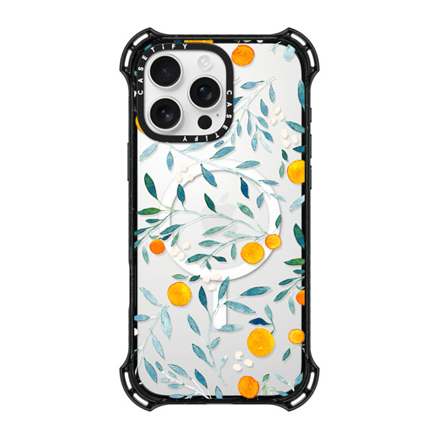 Artiisan x CASETiFY iPhone 16 Pro Max ケース ブラック バウンスケース Orange Mania