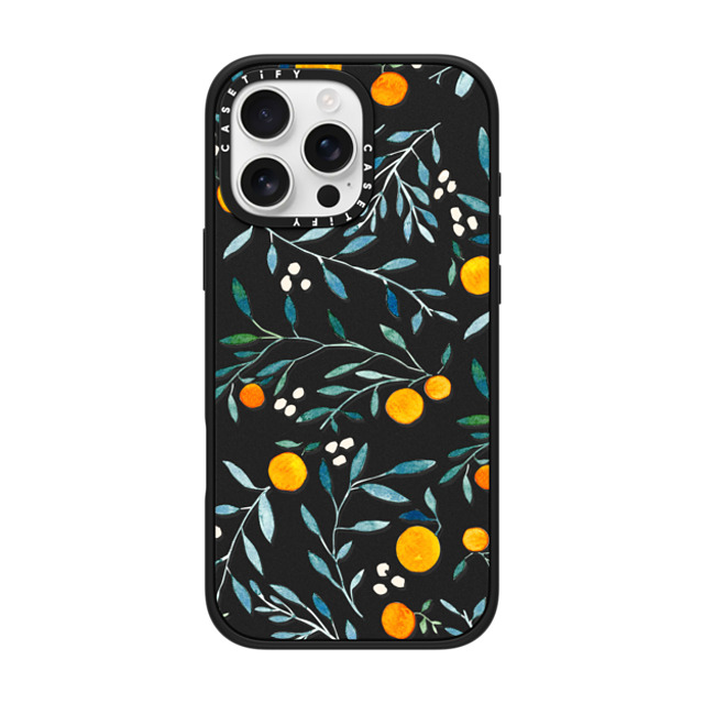 Artiisan x CASETiFY iPhone 16 Pro Max ケース マットブラック インパクトケース MagSafe対応 Orange Mania