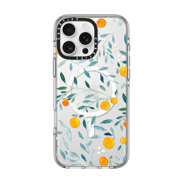 Artiisan x CASETiFY iPhone 16 Pro Max ケース クリア クリア ケース MagSafe対応 Orange Mania