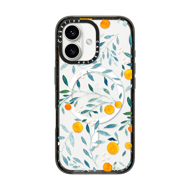 Artiisan x CASETiFY iPhone 16 ケース ブラック インパクトケース MagSafe対応 Orange Mania