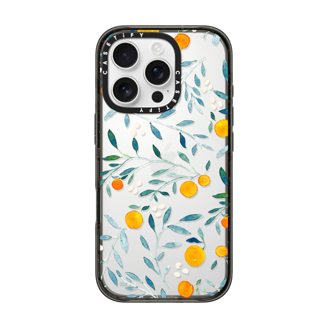 Artiisan x CASETiFY iPhone 16 Pro ケース ブラック インパクトケース Orange Mania