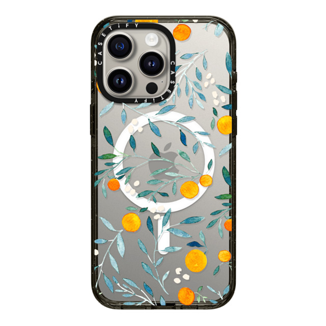 Artiisan x CASETiFY iPhone 15 Pro Max ケース ブラック インパクトケース MagSafe対応 Orange Mania