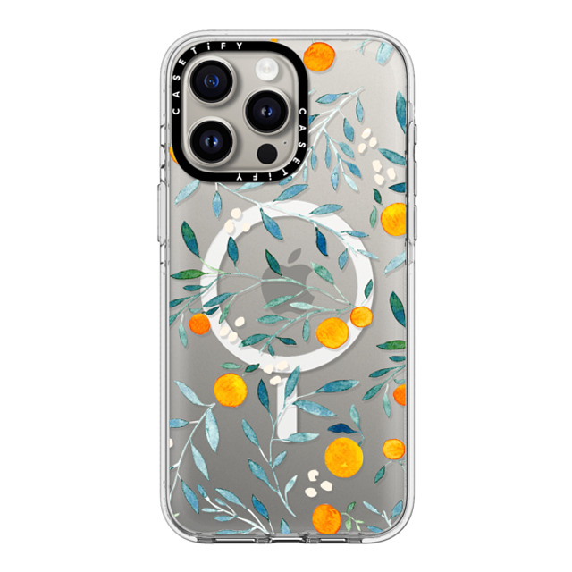 Artiisan x CASETiFY iPhone 15 Pro Max ケース クリア クリア ケース MagSafe対応 Orange Mania