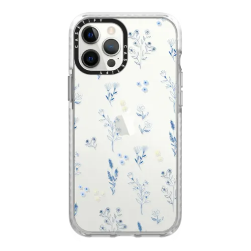 iPhone 12 Pro Max - Small blue flowers