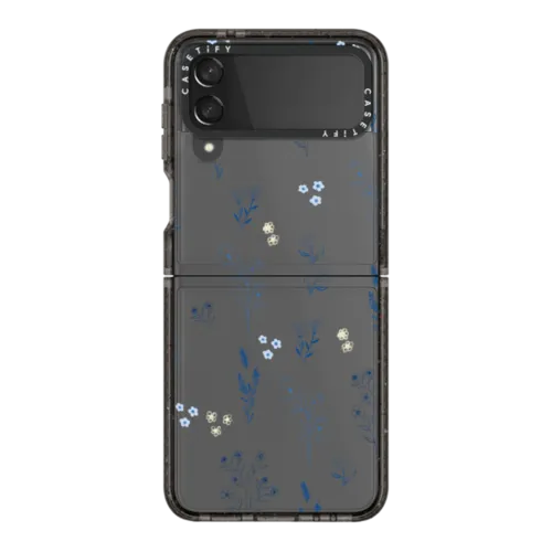 Galaxy Z Flip4 - Small blue flowers
