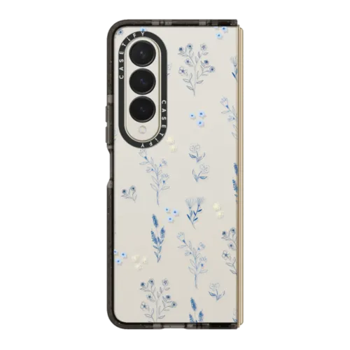 Galaxy Z Fold4 - Small blue flowers