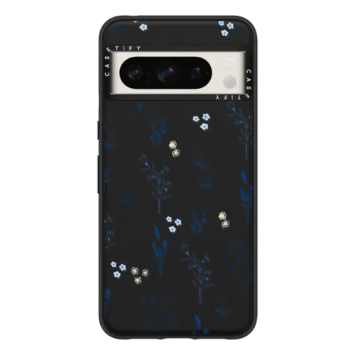 Pixel 8 Pro - Small blue flowers