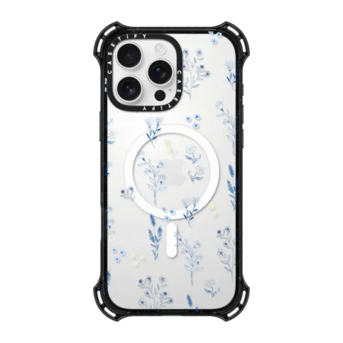 iPhone 16 Pro Max - Small blue flowers